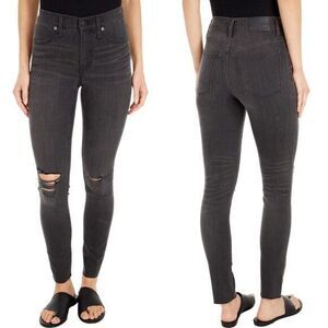 NEW Madewell 9" Mid-Rise Skinny Jeans in Black Sea, 28‎